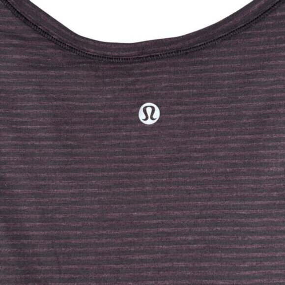 Lululemon Circuit Crusher Tank Evolution Stripe Deep Phantom Heathered Black 6 - Picture 7 of 7